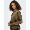 JDY JDYARIA L/S V-NECK SHIRT WVN GREEN