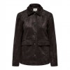JDY JDYPARKER FAUX SUEDE JACKET OTW YFM DARK BROWN