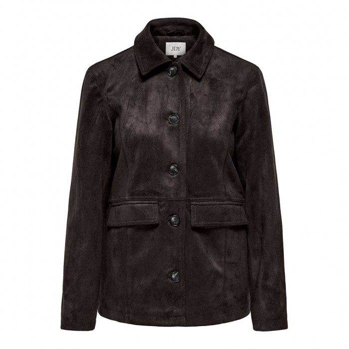 JDY JDYPARKER FAUX SUEDE JACKET OTW YFM DARK BROWN