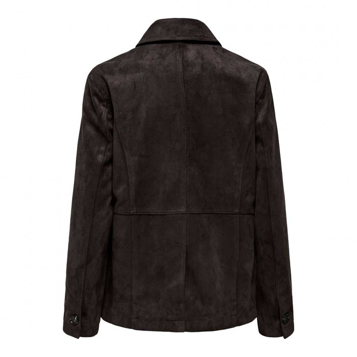 JDY JDYPARKER FAUX SUEDE JACKET OTW YFM DARK BROWN