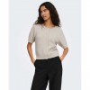 JDY JDYNADINE S/S GLITTER CARDIGAN KNT ECRU