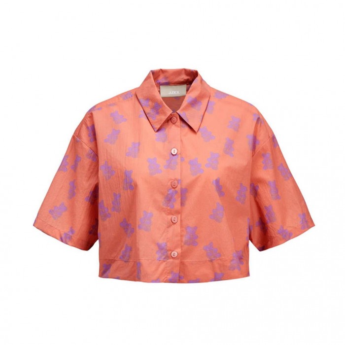 JJXX  blouse jxramie met all over print lichtoranje/ lila