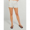 JJXX JXHAZEL MINI DENIM SHORTS WHITE / ECRU