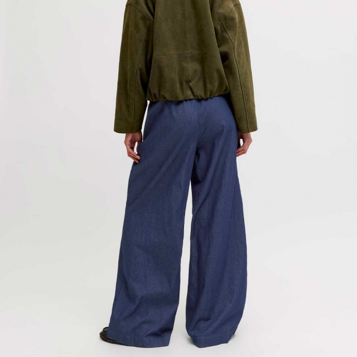 JJXX JXDEBBY CHAMBREY HW WIDE PANTS WVN BLUE