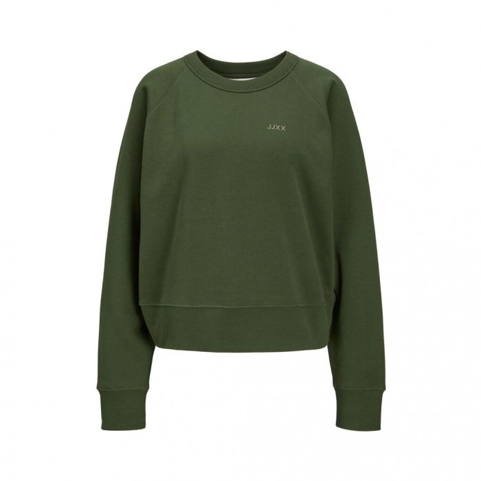 JJXX JXCAITLYN ORGANIC COTTON SWEATSHIRT GREEN / BLACK FOREST