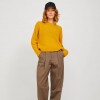 JJXX JXEMBER FLUFFY KNITTED PULLOVER YELLOW / TAWNY OLIVE