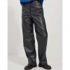 JJXX JXMARY FAUX LEATHER PANTS BLACK