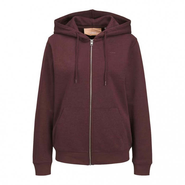 JJXX  JXABBIE RLX LS EVERY ZIP HOOD SWT NOOS BORDO