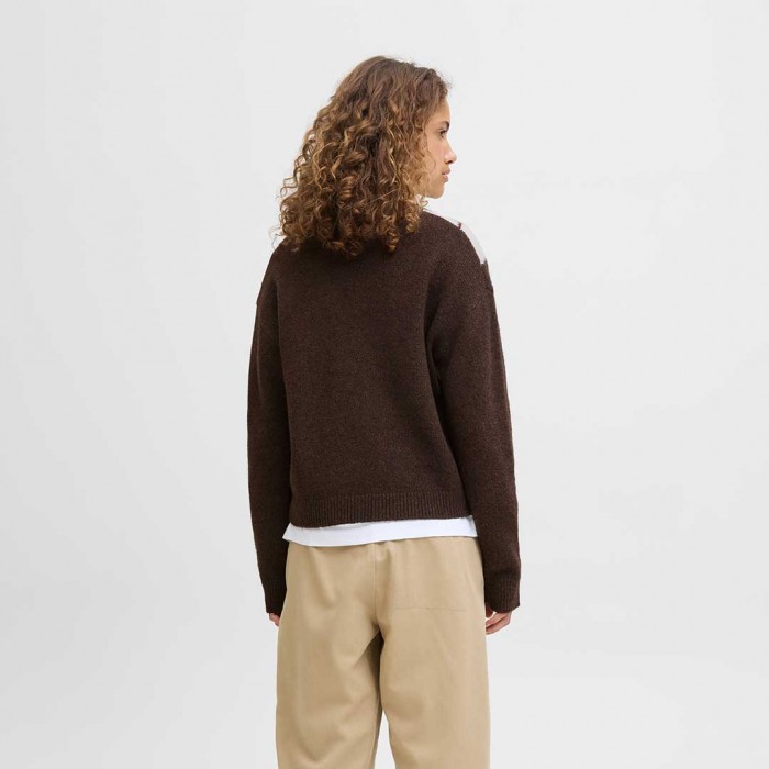 JJXX JXHARVI CREW NECK KNIT BROWN