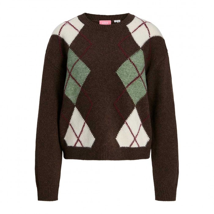 JJXX JXHARVI CREW NECK KNIT BROWN