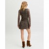 JJXX JXMINNA MESH LS DRESS WVN ANIMAL PRINT