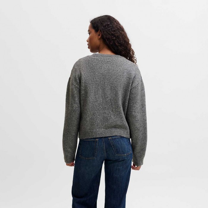 JJXX JXHARVI CREW NECK KNIT DARK GRAY