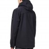 BASEHIT MENS SOFT SHELL JKT WITH DET/BLE HOOD - BD BLACK