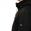 BASEHIT MENS SOFT SHELL JKT WITH DET/BLE HOOD - BD BLACK