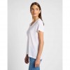 LEE WOMAN V Neck Tee WHITE