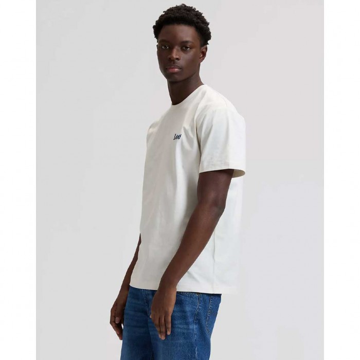 LEE Relaxed Short Sleeve Small Logo Tee WHITE