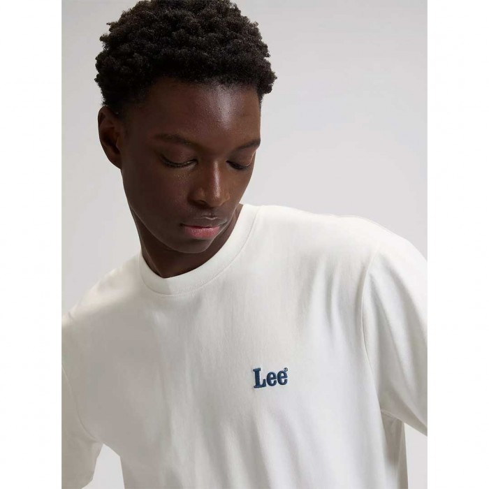 LEE Relaxed Short Sleeve Small Logo Tee WHITE