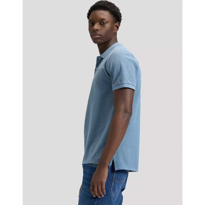 LEE Regular Garment Dye Polo CIEL