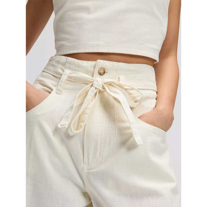 LEE Regular Pleated Lightweight Trousers ECRU