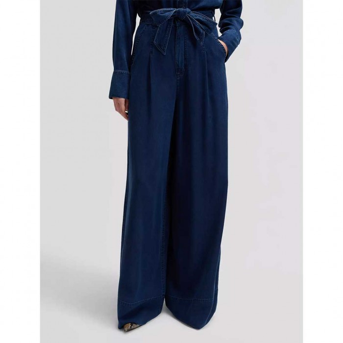 LEE Regular Pleated Wide Leg Lightweight Jean BLUE