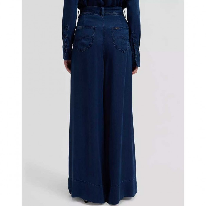 LEE Regular Pleated Wide Leg Lightweight Jean BLUE