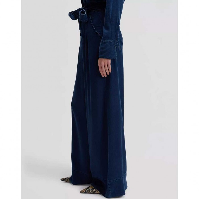 LEE Regular Pleated Wide Leg Lightweight Jean BLUE