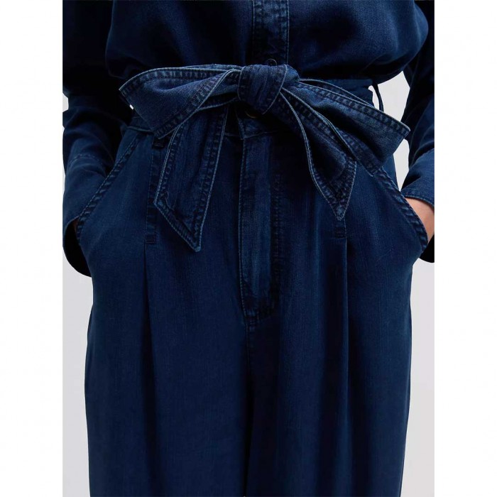 LEE Regular Pleated Wide Leg Lightweight Jean BLUE