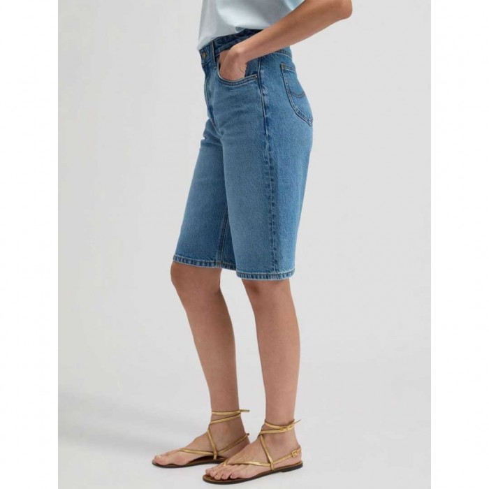LEE Womens Jort Shorts BLUE