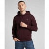 LEE PLAIN HOODIE IN VELVET BEET BORDO