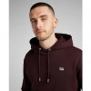 LEE PLAIN HOODIE IN VELVET BEET BORDO