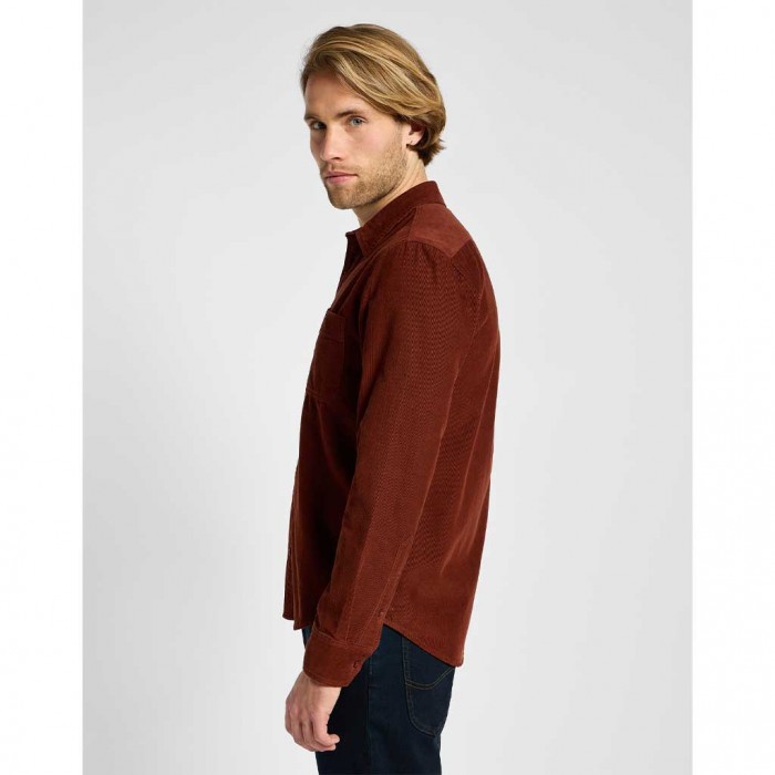 LEE MAN SHIRT COTLE DARK ORANGE