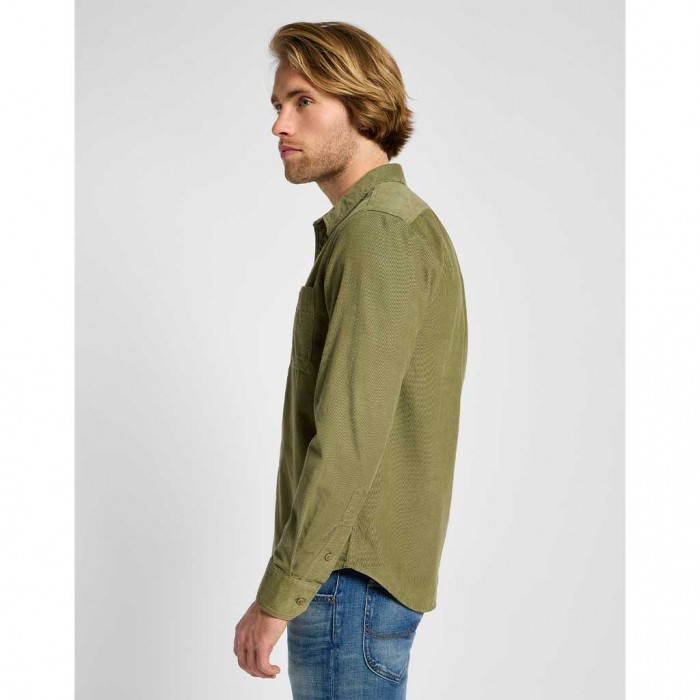 LEE MAN COTLE SHIRT GREEN