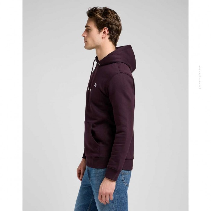 LEE MAN HOODIE BORDO
