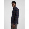 LEE MAN Clean Western Shirt BLUE/BROWN LEE MAN Clean Western Shirt BLUE/BROWN