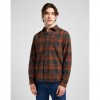 LEE MAN Leesure Shirt Copper Fields BROWN LEE MAN Leesure Shirt Copper Fields BROWN