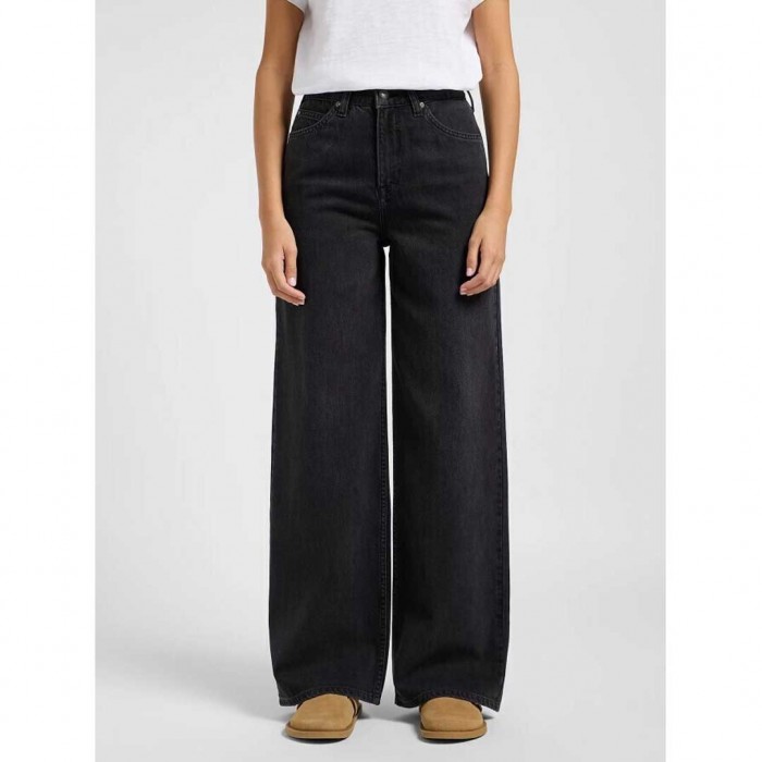 LEE High Waist Women's Jean Trousers Black