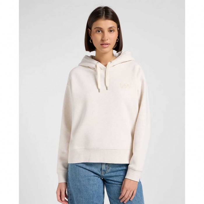LEE Relaxed Essential Hoodie ECRU