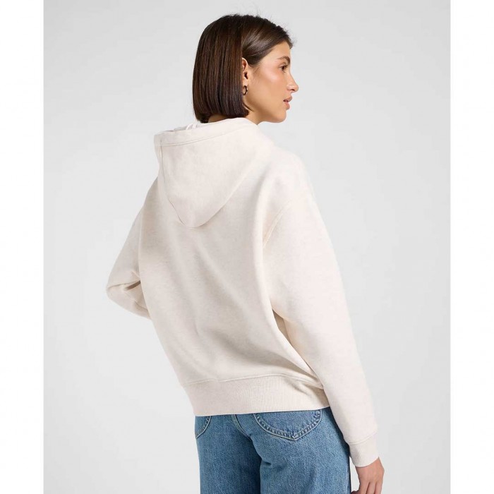 LEE Relaxed Essential Hoodie ECRU