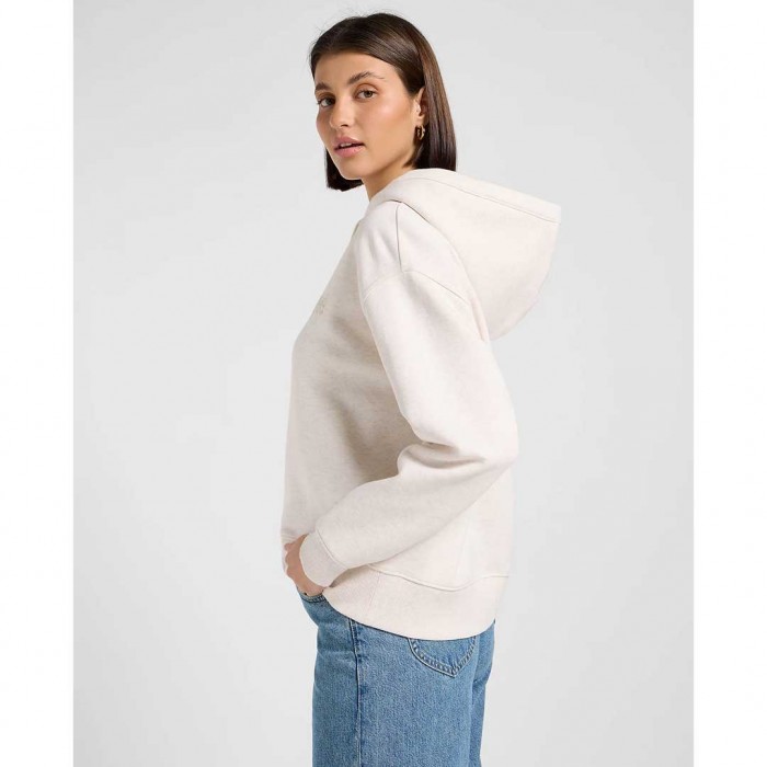 LEE Relaxed Essential Hoodie ECRU