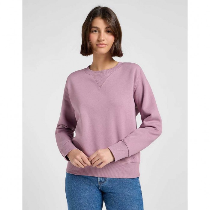 LEE Relaxed Raglan Crew Sweatshirt PINK