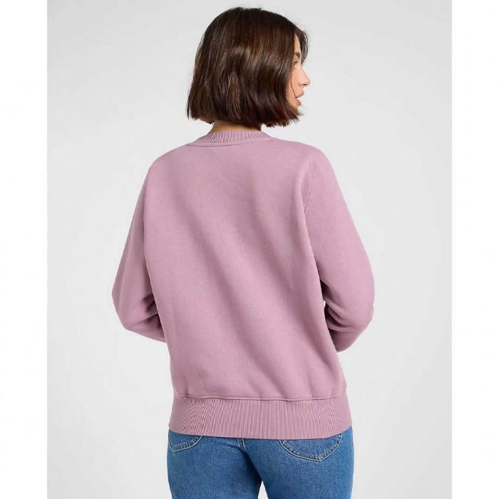 LEE Relaxed Raglan Crew Sweatshirt PINK
