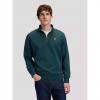 LEE MAN Regular Patch Half Zip Sweatshirt GREEN