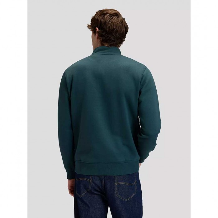 LEE MAN Regular Patch Half Zip Sweatshirt GREEN