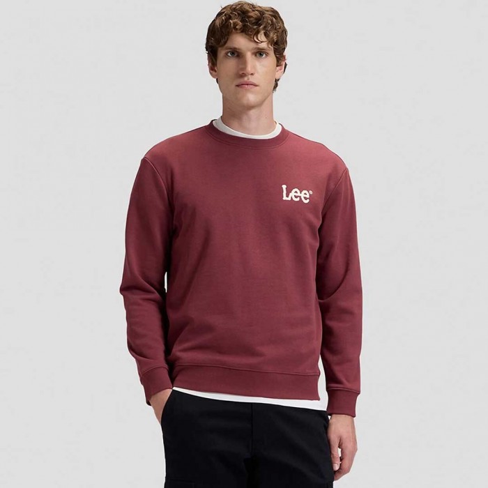 LEE MAN SWEATSHIRT DARK RED