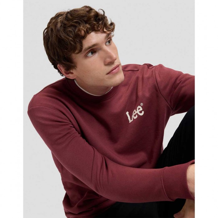 LEE MAN SWEATSHIRT DARK RED