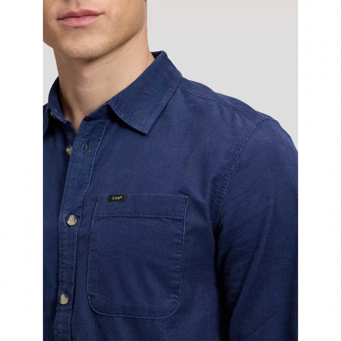 LEE MAN Regular Leesure Shirt BLUE