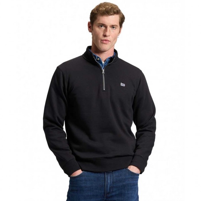 LEE MAN HALF ZIP SWEATSHIRT BLACK