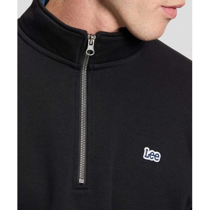 LEE MAN HALF ZIP SWEATSHIRT BLACK