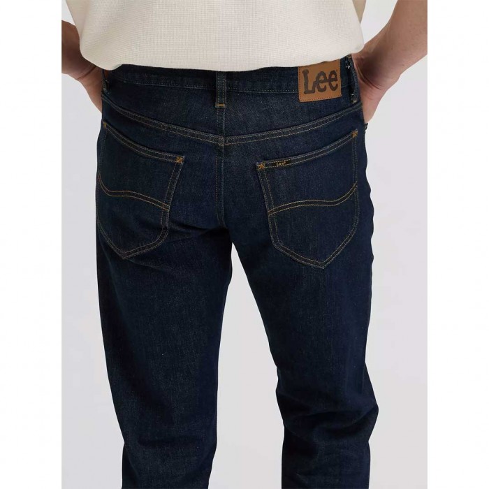 LEE MAN DAVID Regular Tapered Selvedge Jean DARK BLUE