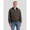 LEE MAN Loose Corduroy Collar Mix Overshirt BROWN